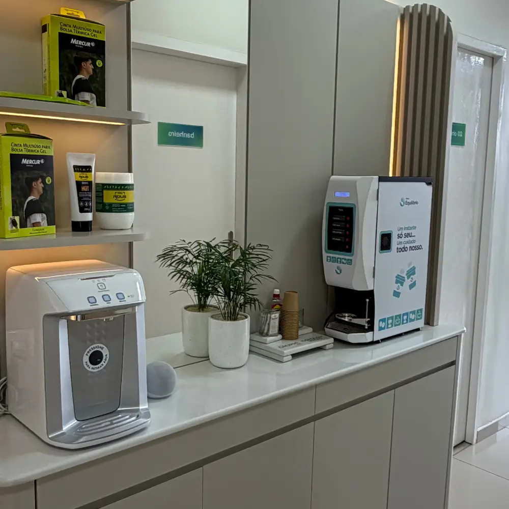Ambiente interno da Clínica Equilíbrio