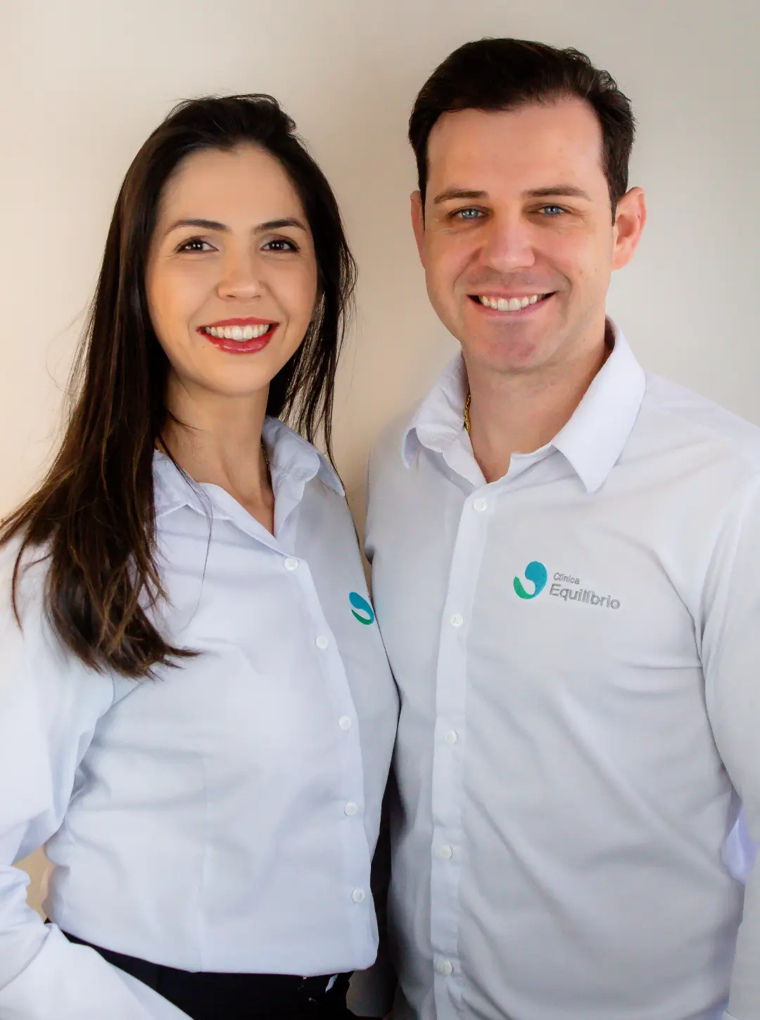 Josiane Seben à esquerda e Muriel Oliveira à direita, fundadores da Clínica Equilíbrio